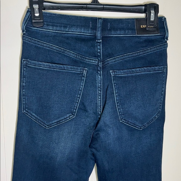 Express Blue High Rise Jeans - Picture 4 of 9